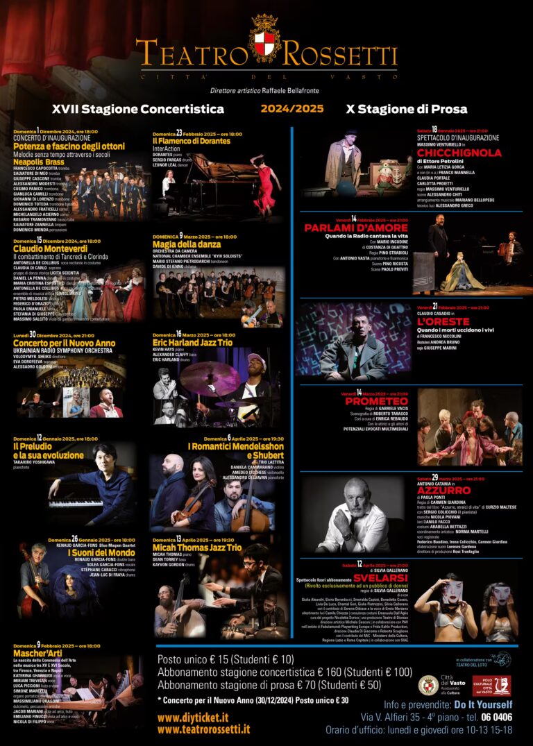 TEATRO ROSSETTI-STAGIONE 2024_2025